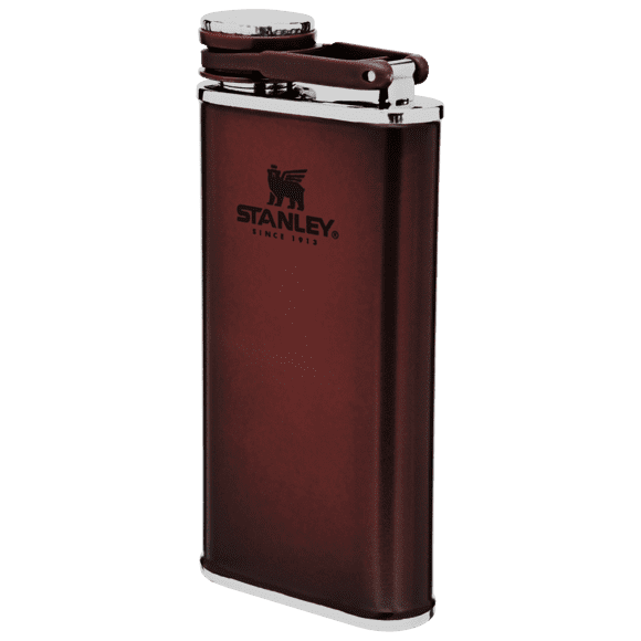 Pineville Kentucky Explore the Outdoors Souvenir Black Leather Wrapped Stainless Steel 7 oz Flask